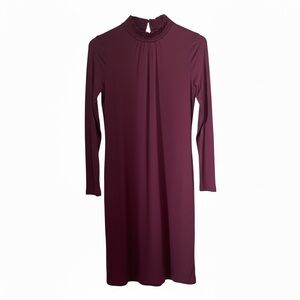 Marks & Spencer Rich Burgundy Long Sleeve Dress NWOT